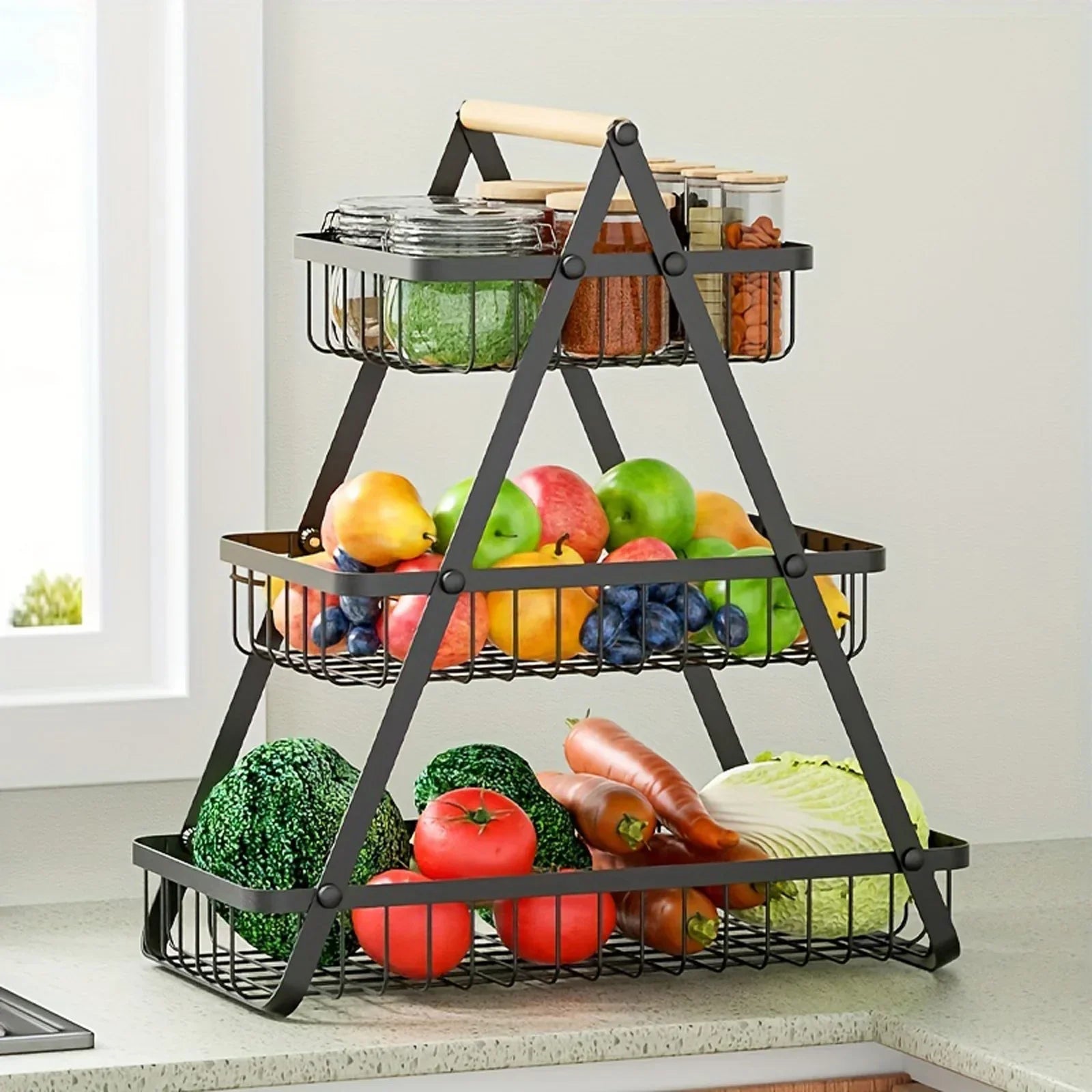 home & garden : FruitCascade - 3-laags Fruitmand in van Pantino