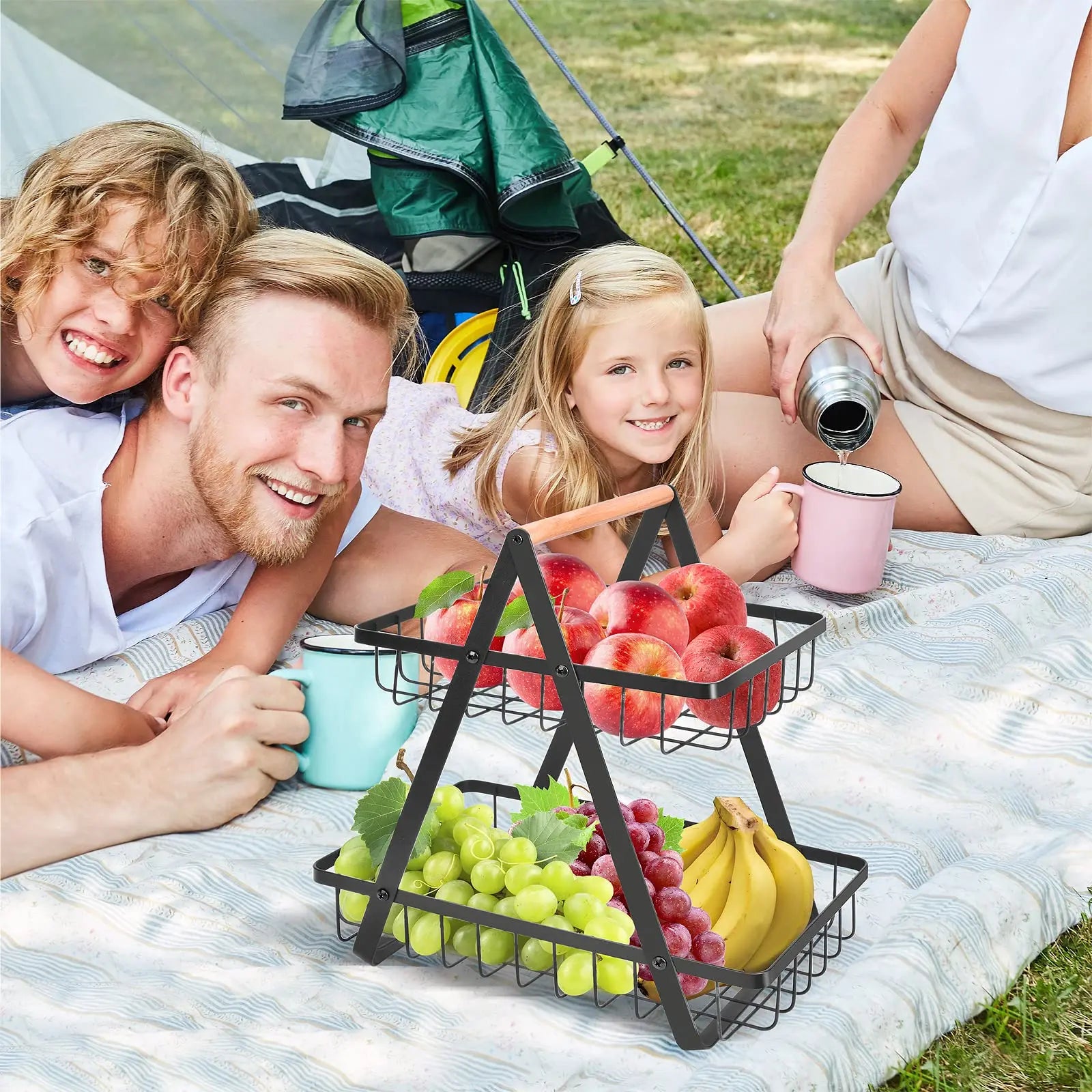 home & garden : FruitCascade - 3-laags Fruitmand in van Pantino