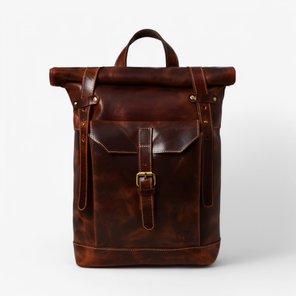 bags : Saddleback | Bruine Roll-Top Rugzak in van Pantinoshop