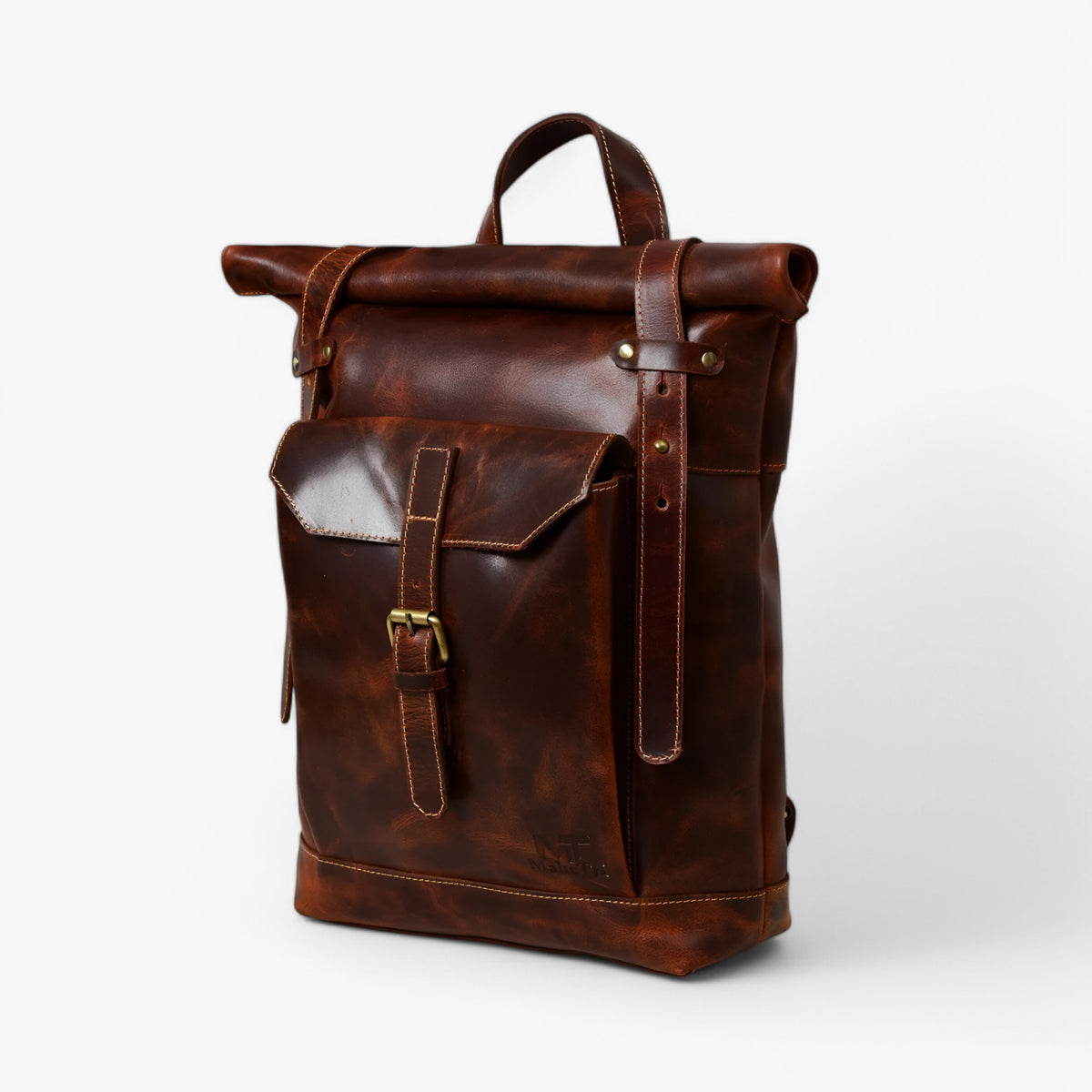 bags : Saddleback | Bruine Roll-Top Rugzak in van Pantinoshop