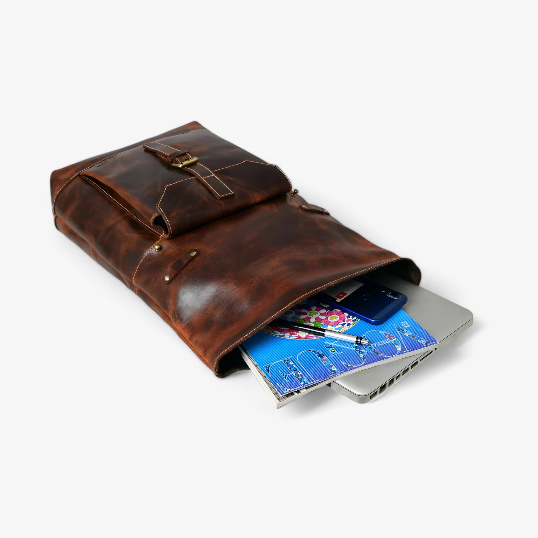 Saddleback | Bruine Roll-Top Rugzak - €25 : Saddleback | Bruine Roll-Top Rugzak in van Pantinoshop