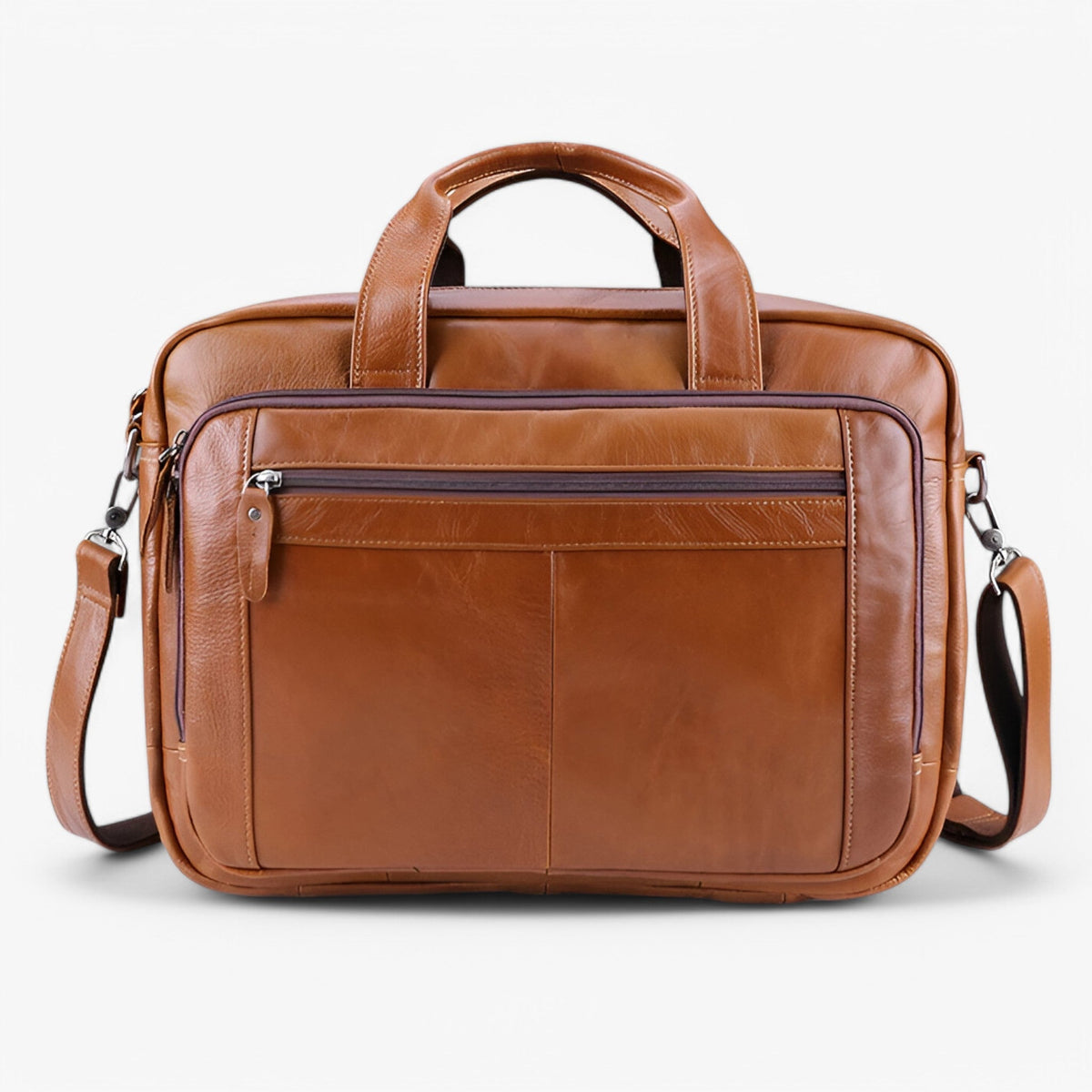 bags : Theo | Leren Laptoptas met Schouderband in van Pantinoshop