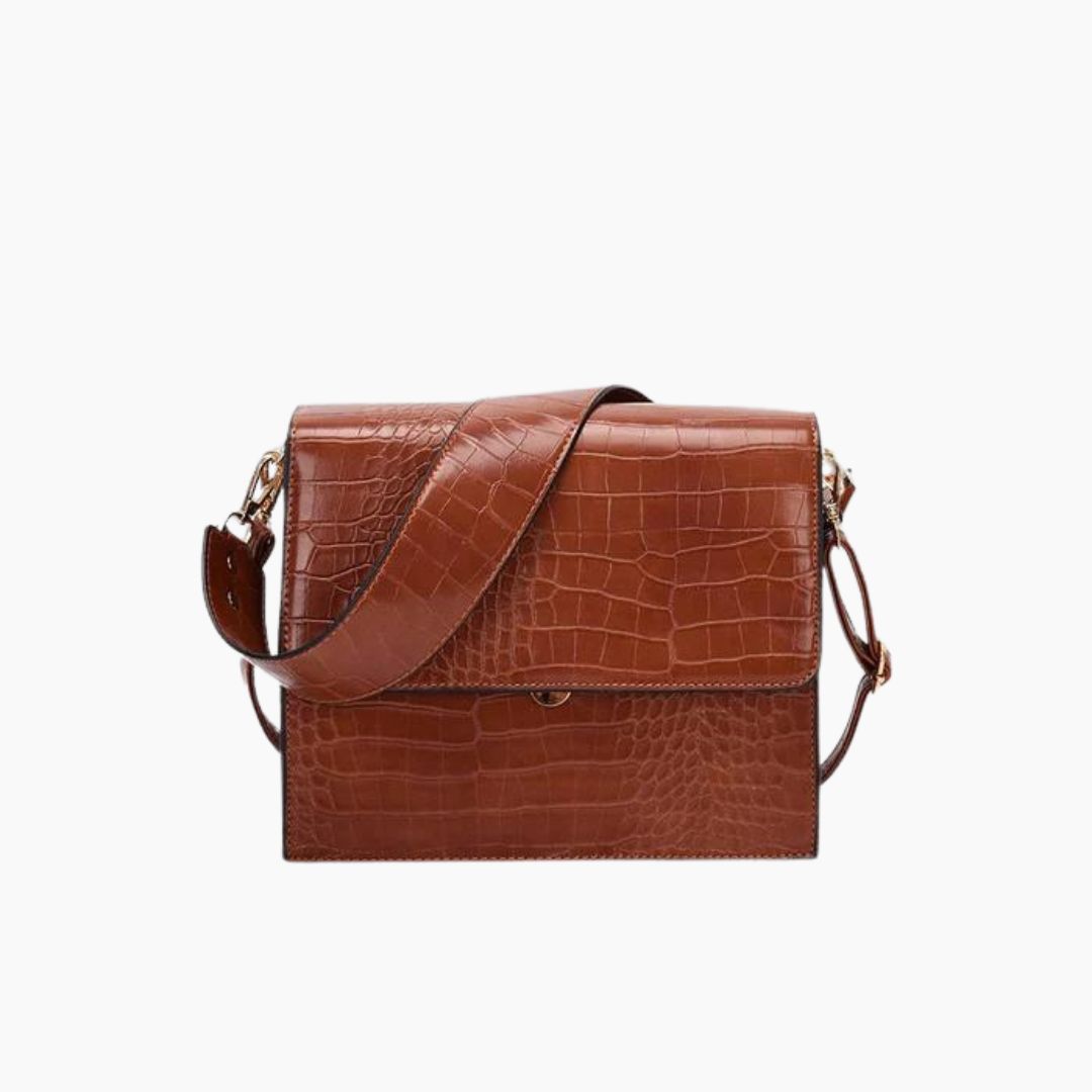 bags : Chic Lucia Schoudertas in Bruin van Pantinoshop