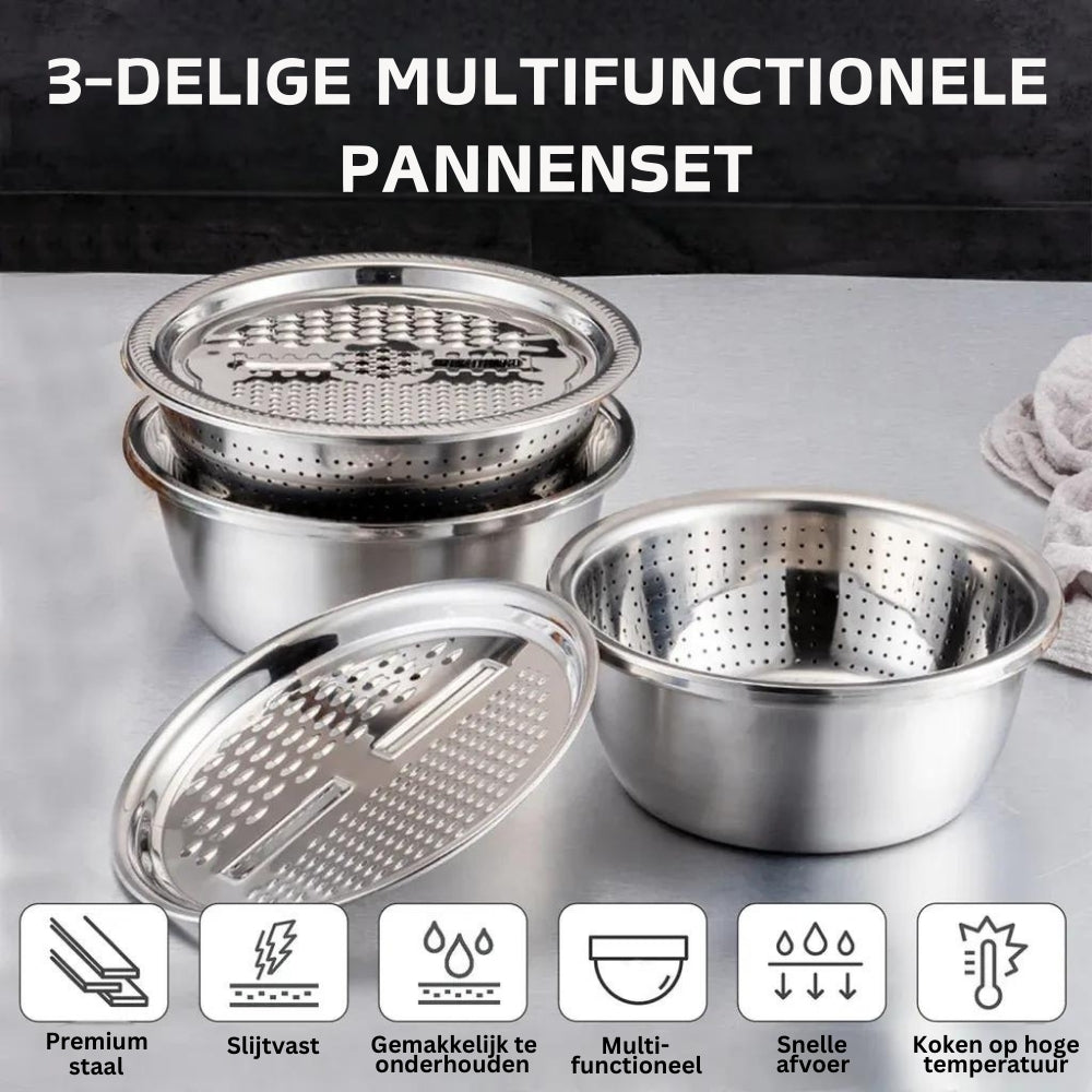 home & garden : Master Chop - 3-in-1 Roestvrijstalen Snijlade in van Pantino