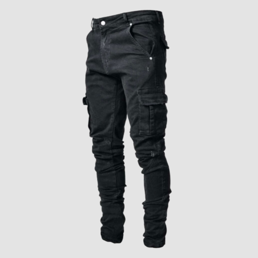 men's fashion : Søren - comfortabele jeans met ultra-stretch in Zwart van Pantinoshop