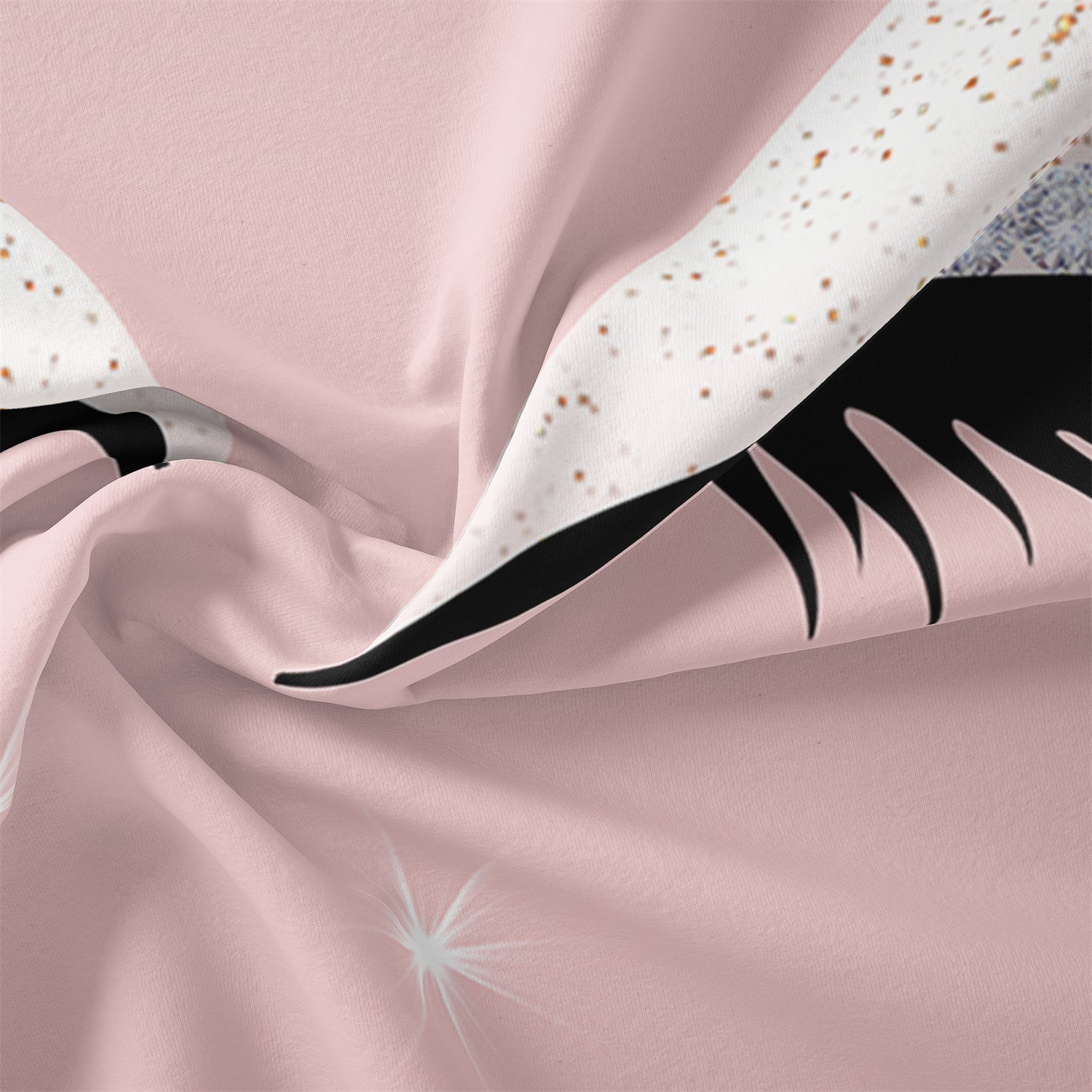 home & garden : Luxe Layers - Hello Gorgeous Oog Wimper Gedrukte Dekbedovertrek Beddengoed Set in van Pantino