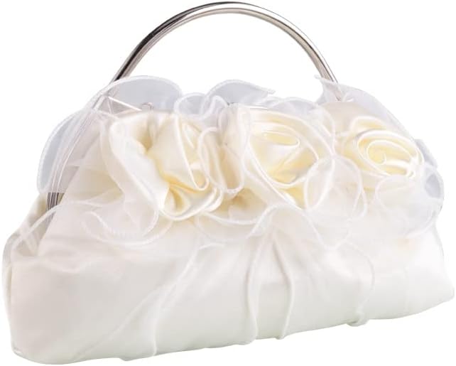 bags : Elara - Elegante clutch met bloemenapplicaties in van Pantino
