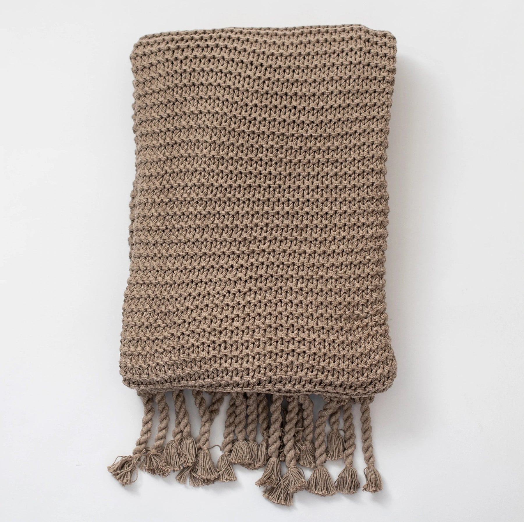 home & garden : Ozarke Biologische Katoenen Gebreide Plaid | Extra Groot 137 x 183 cm - Ideaal voor Extra Gezelligheid in Beige van Pantinoshop