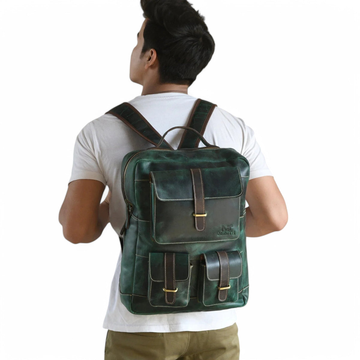 bags : Greenfield | Leren Rugzak in van Pantinoshop