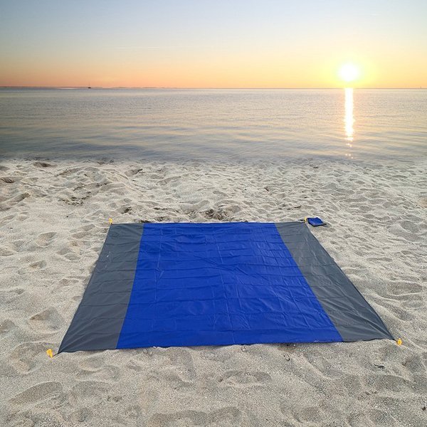 outdoor equipment : Mr Beach Ultieme Strandzand-Vrije Mat in Blauw 200x210cm van Pantino