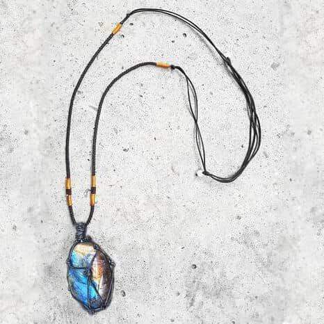 accessories : Drakenhart Labradoriet Ketting in van Pantino