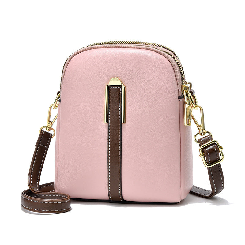 bags : Floren - Mini Crossbody Tas in Roze van Pantino