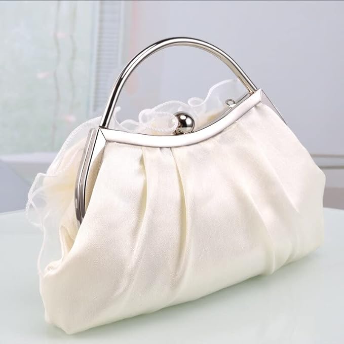 bags : Elara - Elegante clutch met bloemenapplicaties in van Pantino
