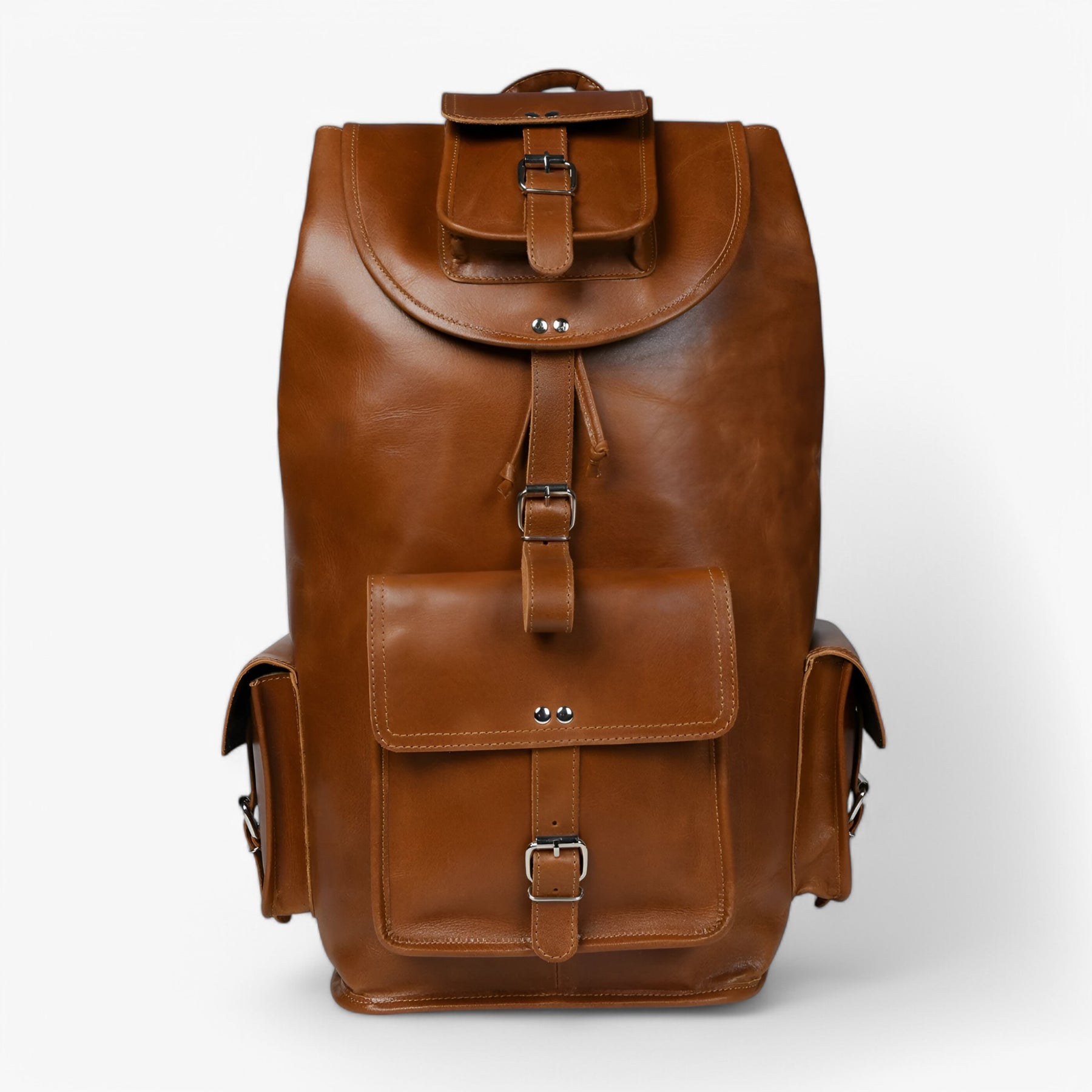 Kingston | Gelooide Leren Rugzak - €25 : Kingston | Gelooide Leren Rugzak in van Pantinoshop