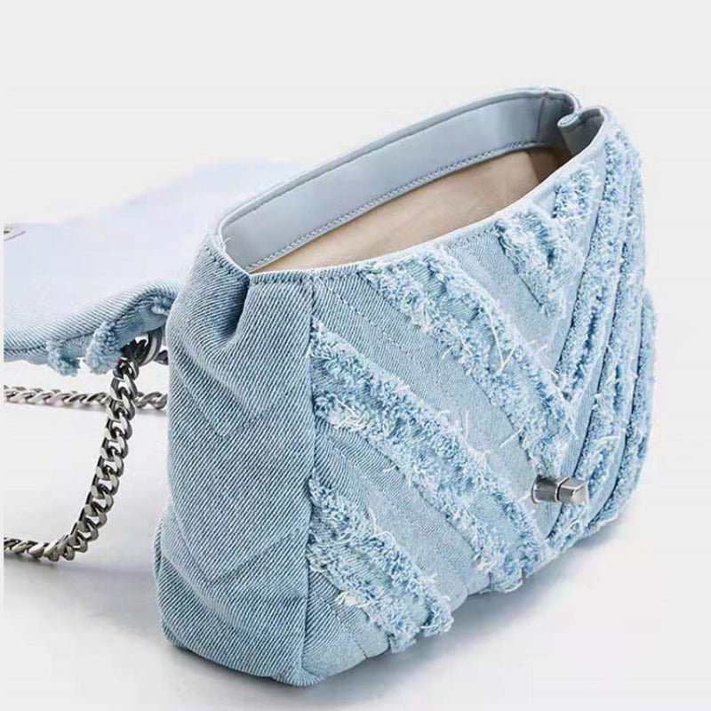bags : Vera Denim Kettingtas in van Pantino