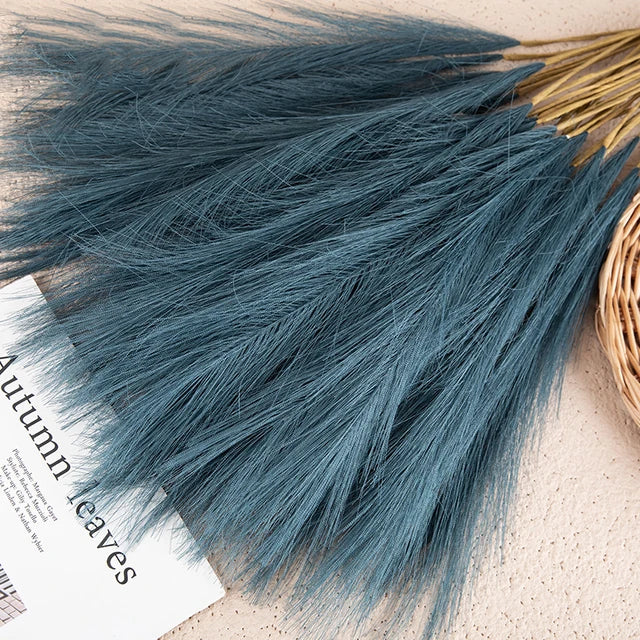 home & garden : FluffBloom - Pluizige Pampas Kunstbloemen in Donkerblauw van Pantino