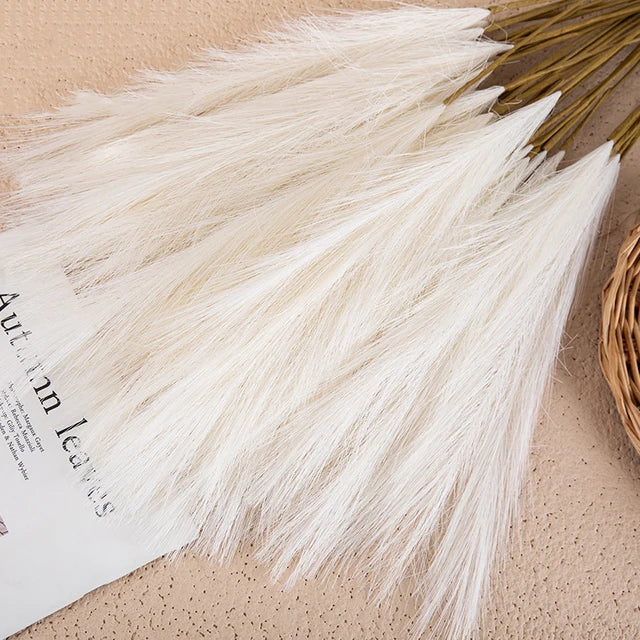 home & garden : FluffBloom - Pluizige Pampas Kunstbloemen in Wit van Pantino