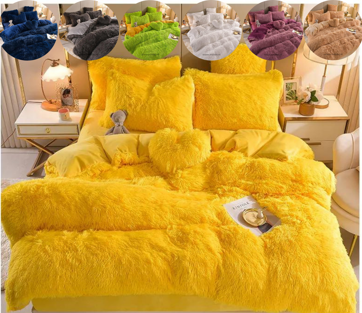 home & garden : Set (5st) Knusse zachte fleece microvezel winterdeken in van Pantino