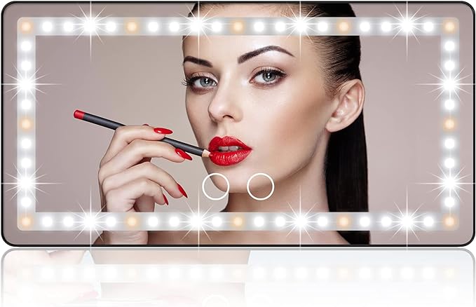 accessories : Portable Car Mirror™ - Een extra grote spiegel voor in de auto in Wit van Pantino