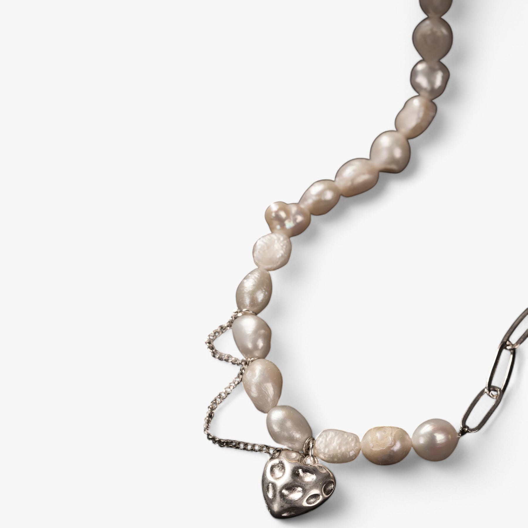 Sophia | Hartparel Asymmetrische Ketting - €25 : Sophia | Hartparel Asymmetrische Ketting in van Pantinoshop