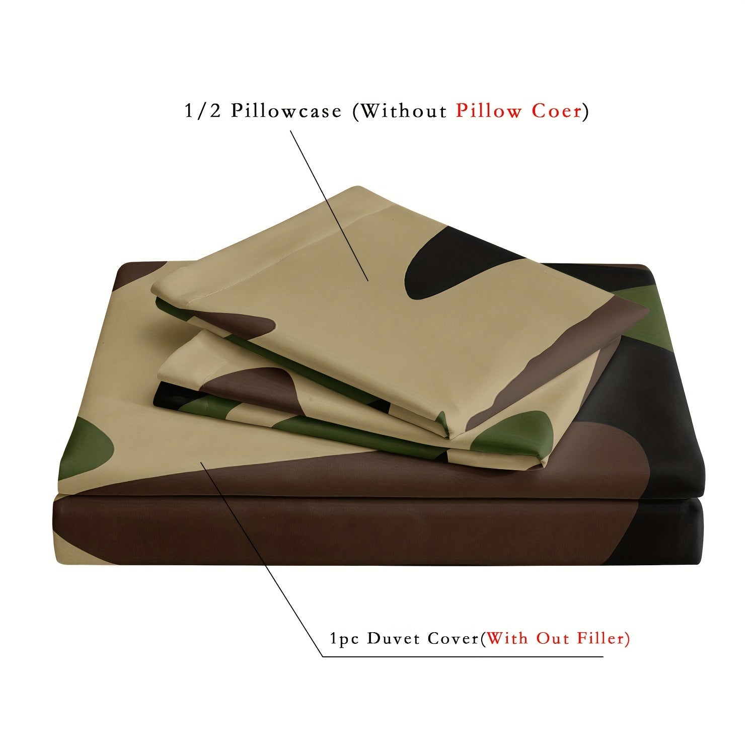 home & garden : Luxe Layers - Camouflage Print Dekbedovertrek Beddengoed Set in van Pantino