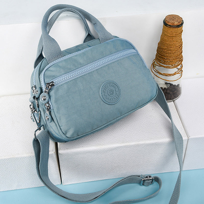bags : DOUTZEN™ | Effen Kleur Casual Nylon Schoudertas Met Rits in van Pantino