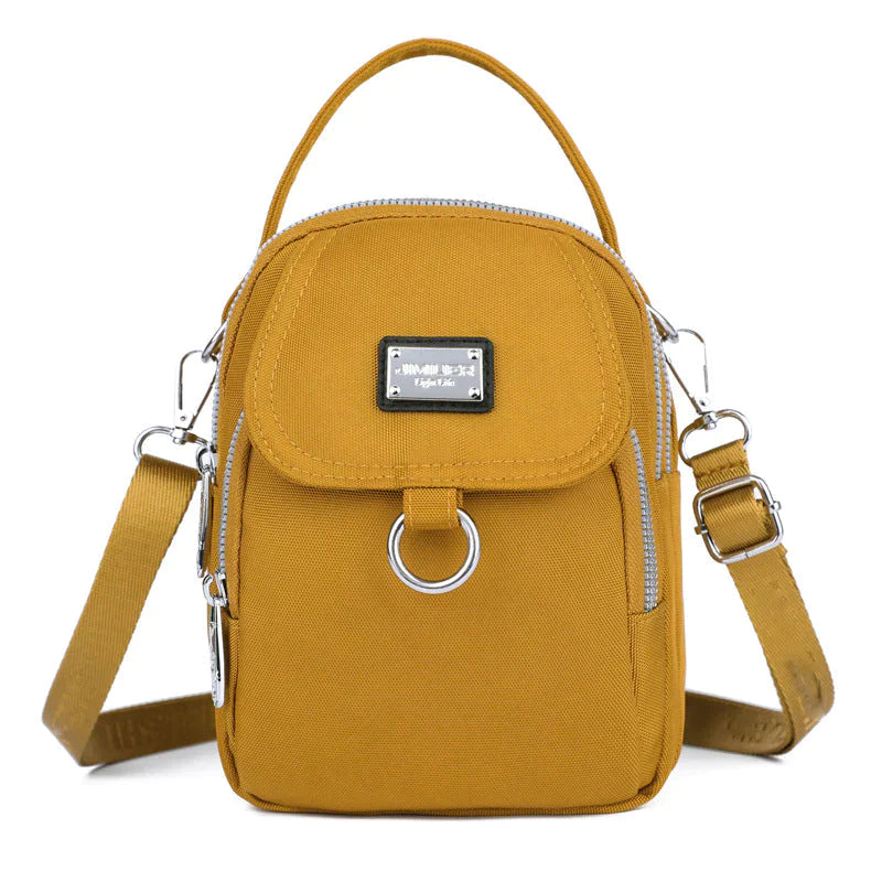 bags : PhoneBag - Telefoonhoesje met rits voor crossbodytas in Gul van Pantino