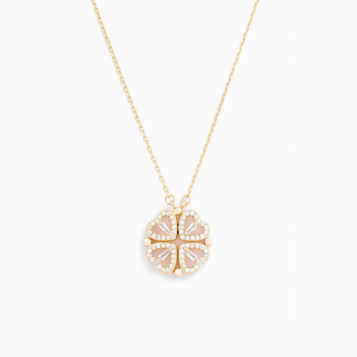 accessories : Magische "Lucky Heart" Ketting in Goud van Pantino