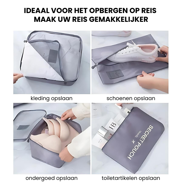 bags : 7-Delige Opbergtassenset Voor Reisbagage in van Pantino