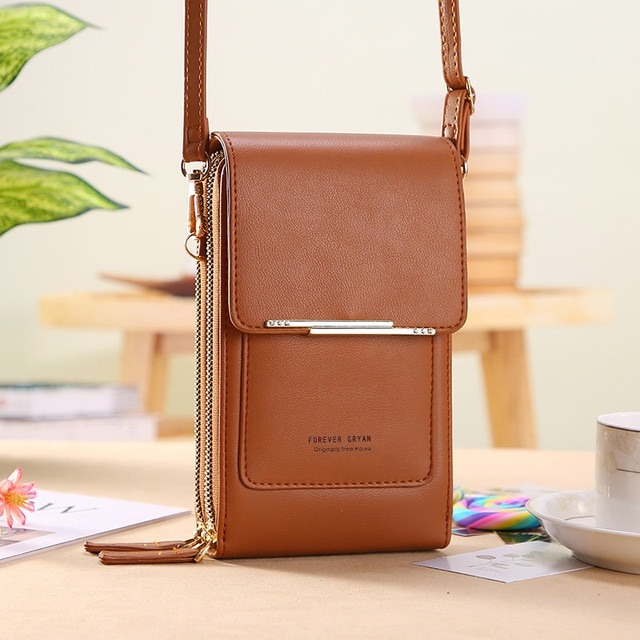 bags : Monica Anti Diefstal Handtas in Bruin van Pantino