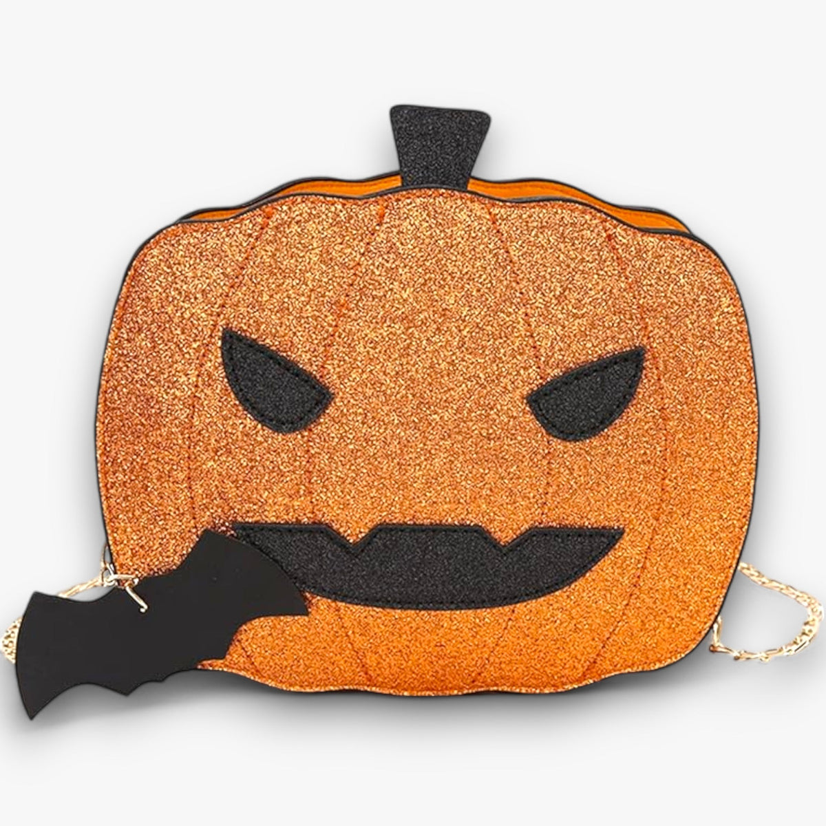 bags : Boe | Pumpkin Purse - Creatieve Halloween-tas voor een stijlvolle look in Goud van Pantino