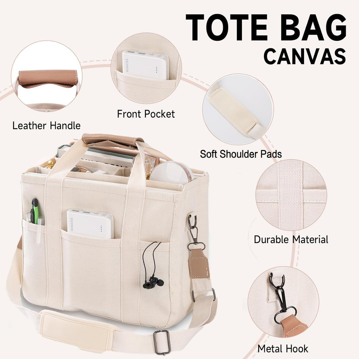 bags : ToteEase™ - Veel opbergruimte voor al je spullen! in van Pantino