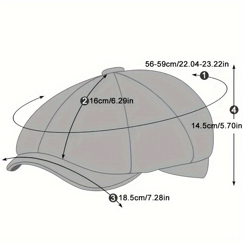 accessories : Een Lichte Uniseks Schildershoed, Vintage Britse Stijl Baret in van Pantino