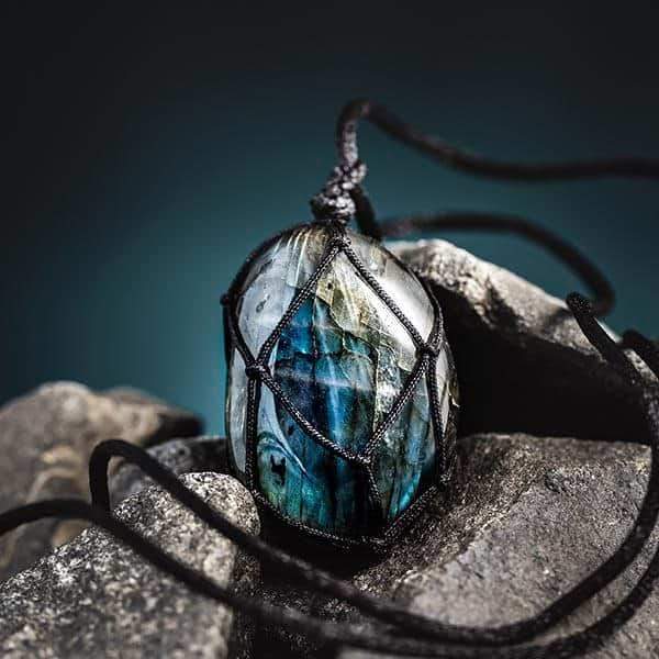 accessories : Drakenhart Labradoriet Ketting in van Pantino