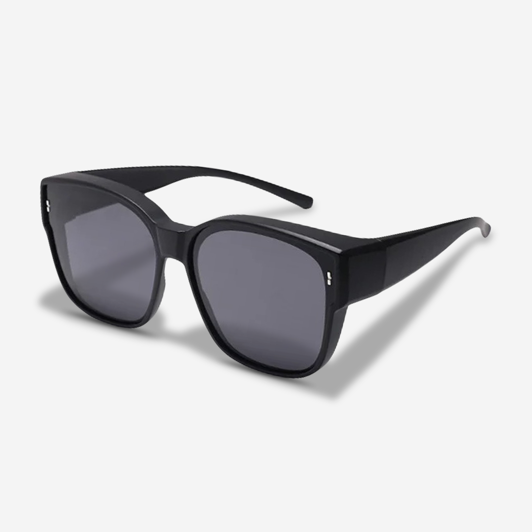accessories : ClipShades | Stijlvolle Overzetzonnebrillen voor Brildragers in Sleek Zwart van Pantino