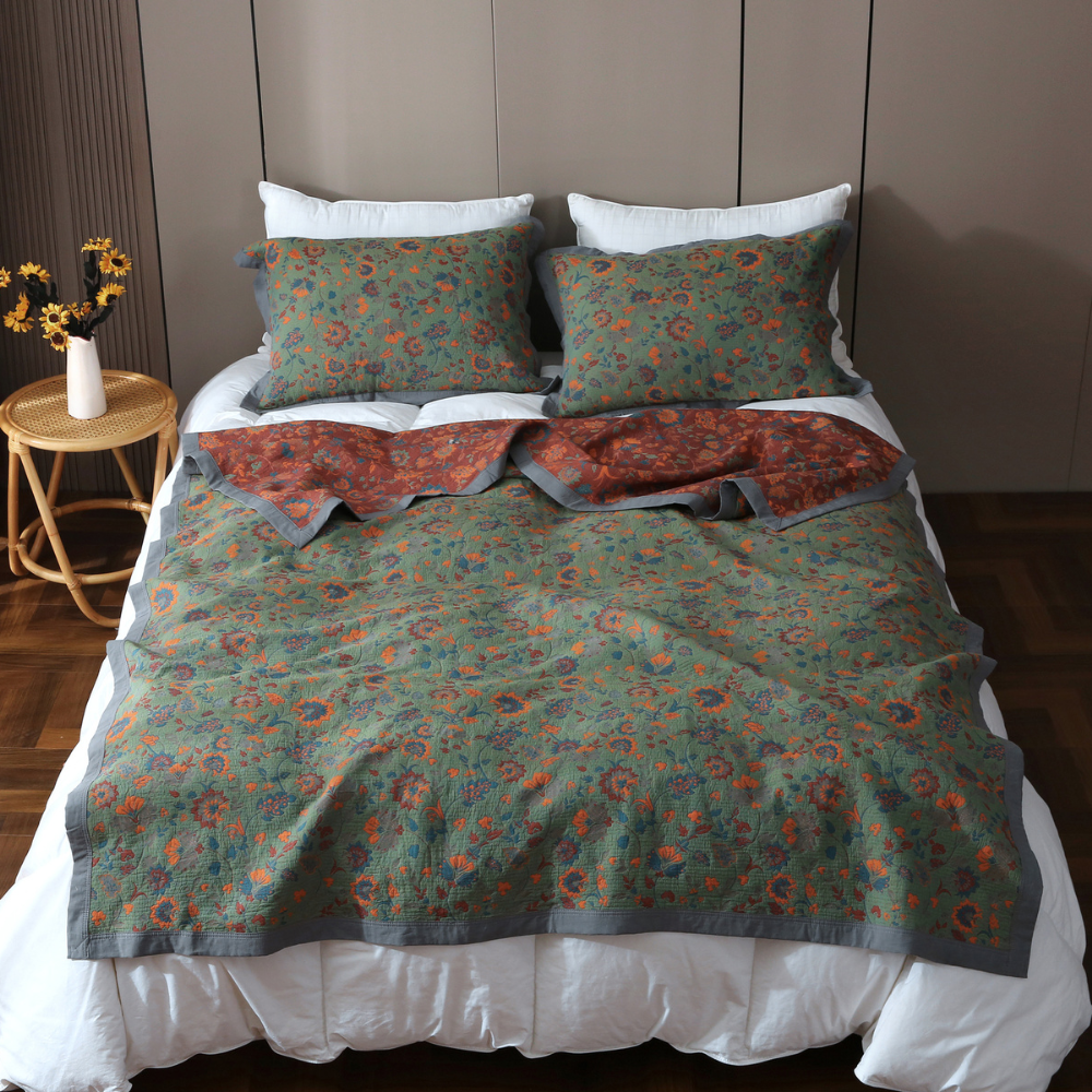 home & garden : Gothel™ |Retro bloementapijt in Groot (230 x 250 cm) van Pantino