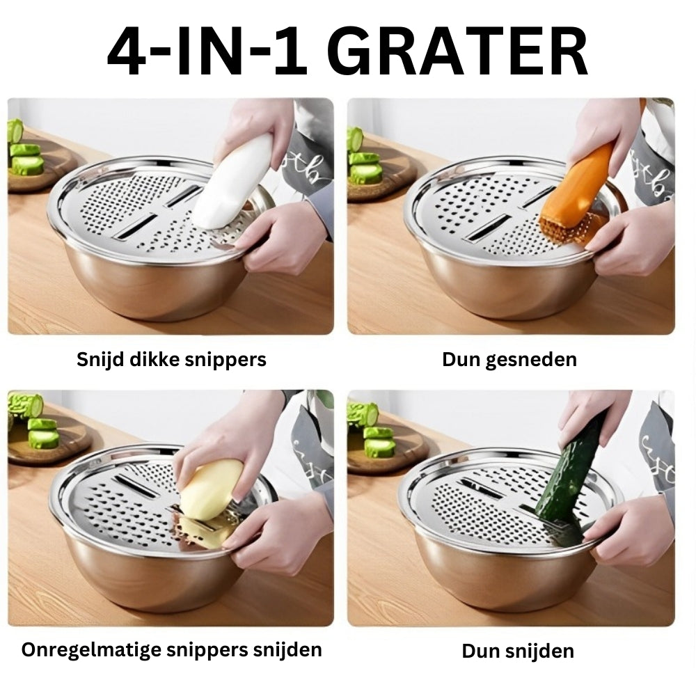 home & garden : Master Chop - 3-in-1 Roestvrijstalen Snijlade in van Pantino