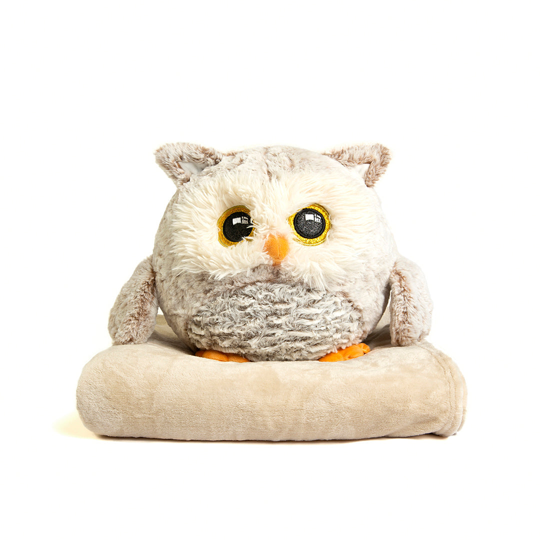 pets : Owly™ | Draagbaar gevuld speelgoed met gezellig dekentje in Klassiek van Pantinoshop