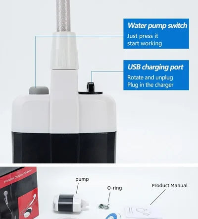 outdoor equipment : OutBath | Draagbare Campingdouche | Innovatieve douch oplossing in van Pantino