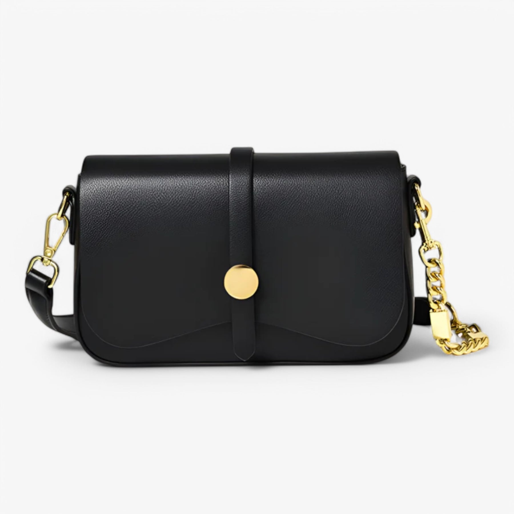 Kenzie | Vegan lederen schoudertas- €25 : Kenzie | Vegan lederen schoudertas in Zwart van Pantinoshop