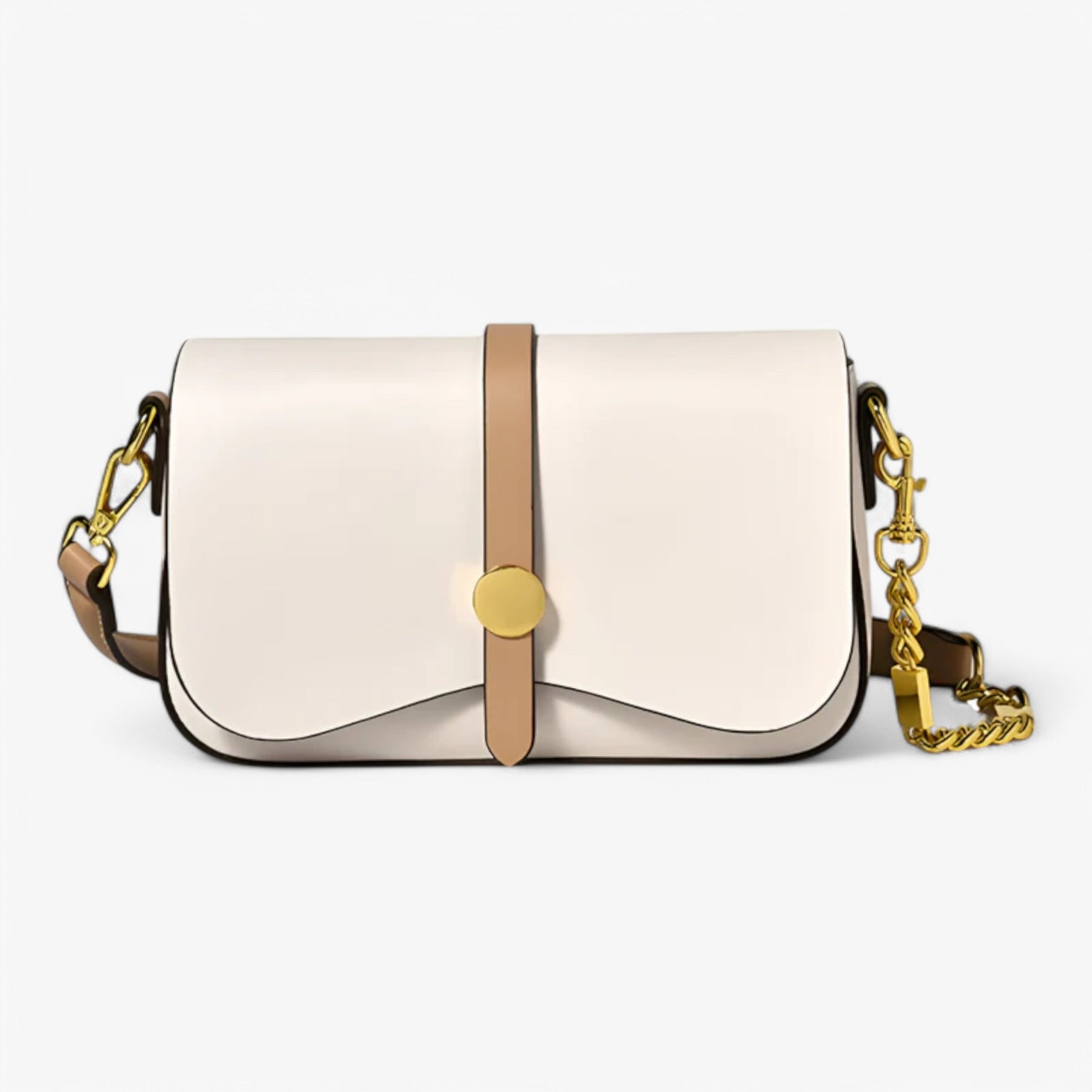 Kenzie | Vegan lederen schoudertas- €25 : Kenzie | Vegan lederen schoudertas in Wit van Pantinoshop