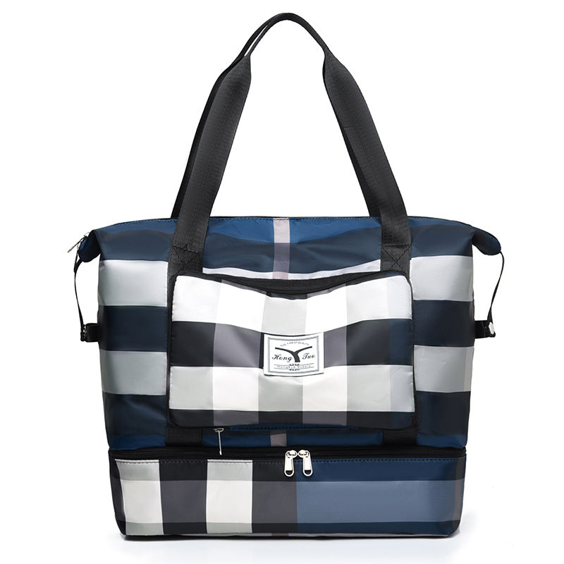 bags : Lana Grote Travel Tas in Blauw van Pantino