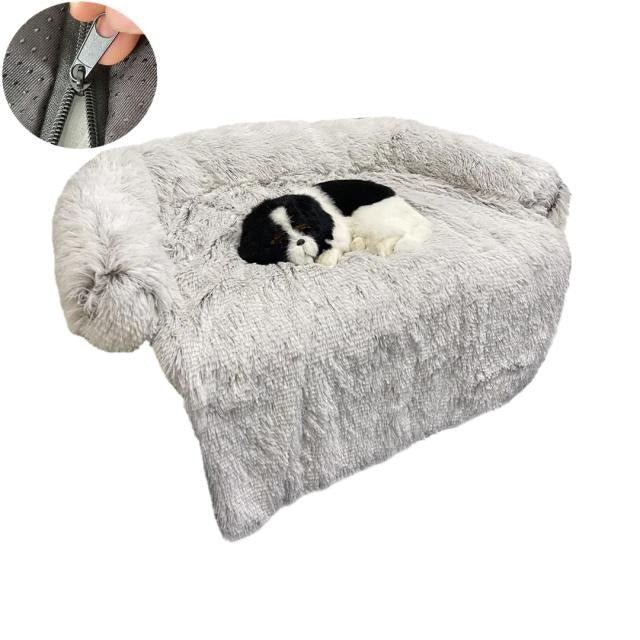 pets : Quishy - Wasbaar Huisdier Sofa Pluche Deken in Licht Grijs van Pantino