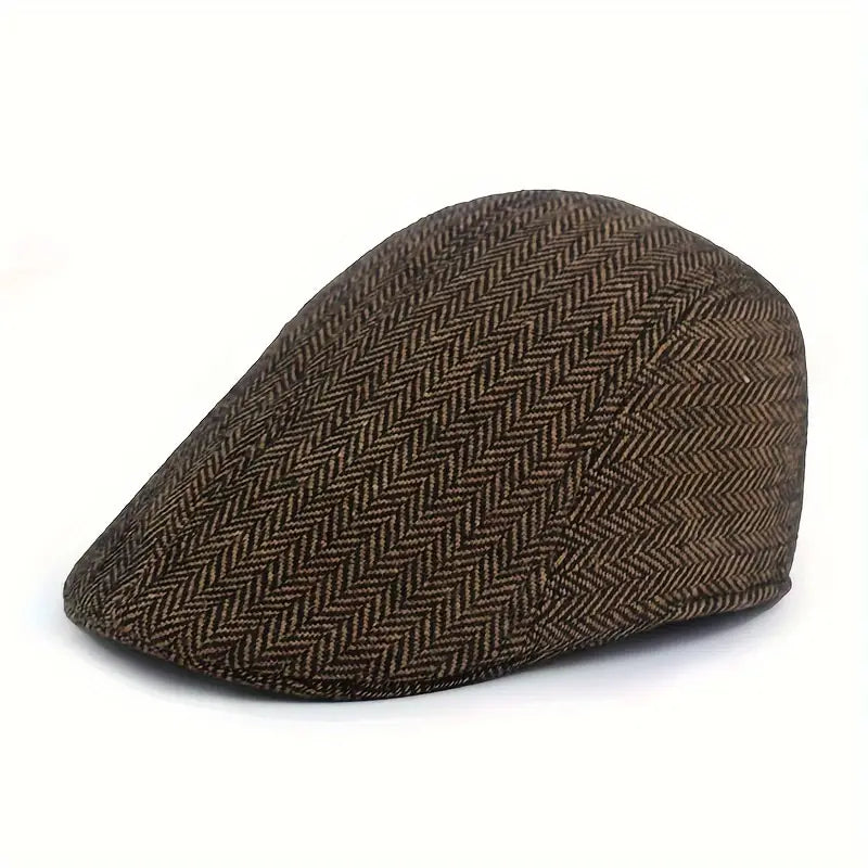 accessories : BeretHat - Hippe warmte muts voor middelbare leeftijd en ouderen ( 1+1 GRATIS ) in Bruin van Pantino