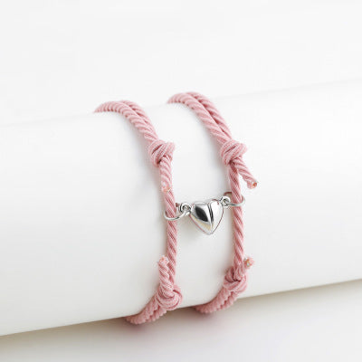 accessories : Magnetic Love® armbandje (2 stuks) in Roze + Roze van Pantino
