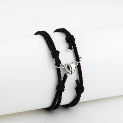 accessories : Magnetic Love® armbandje (2 stuks) in Zwart + Zwart van Pantino