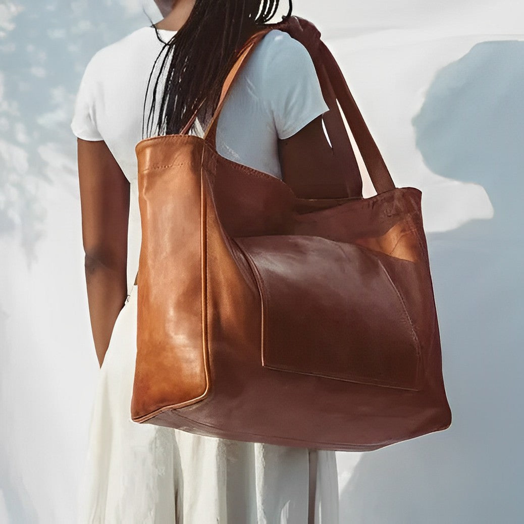 bags : Helen - Vintage Oversized Schoudertas in van Pantino