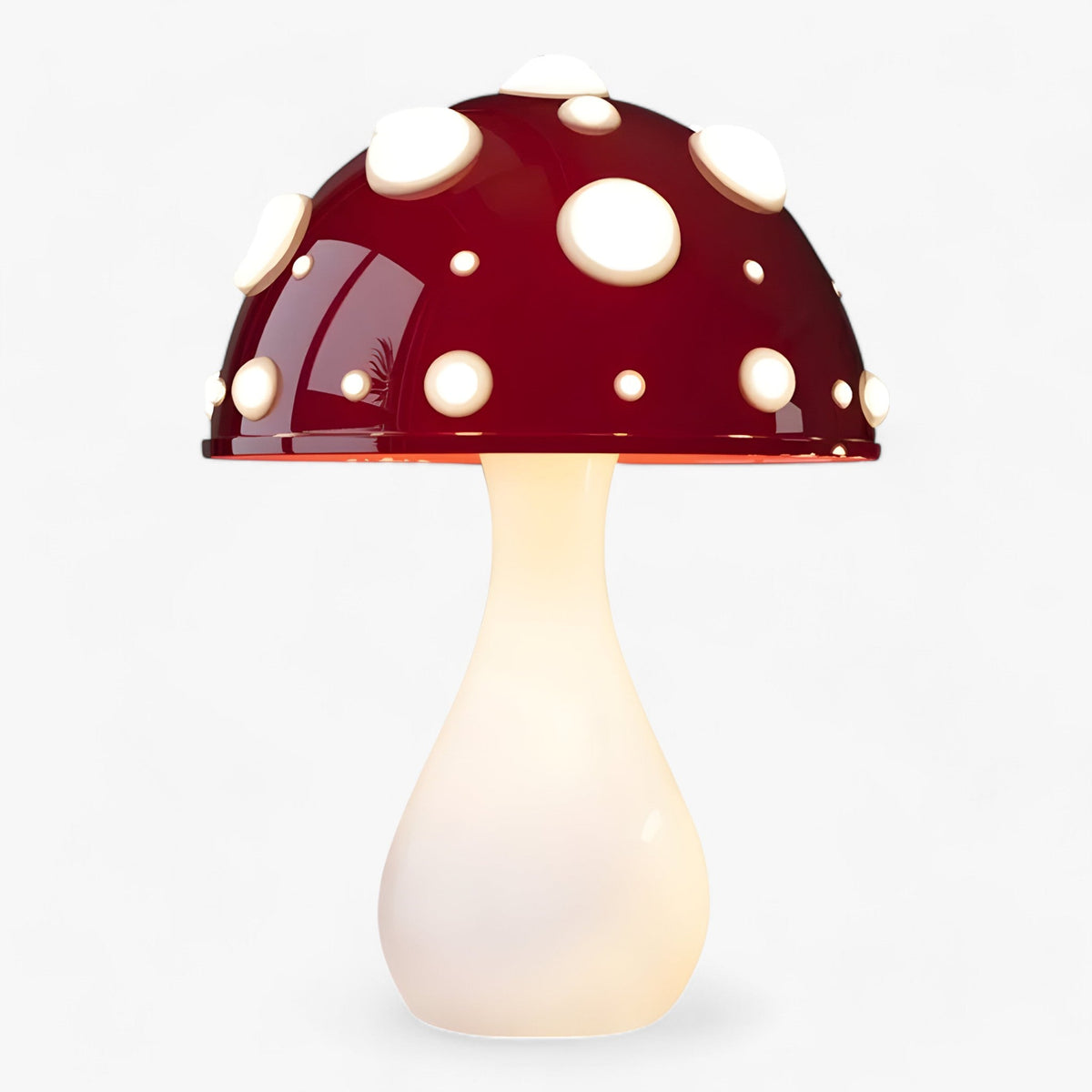 home & garden : Biomimetische Amanita Lamp | Vliegende Paddenstoelen met Tricolor LED - Warm Licht voor de Woonkamer in Witte basis van Pantinoshop