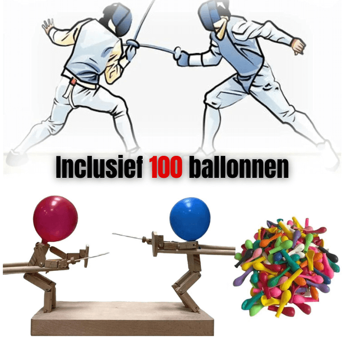 other : BallonBots™ | Houten Hekwerkpoppen in Inclusief 100 Ballonnen van Pantino