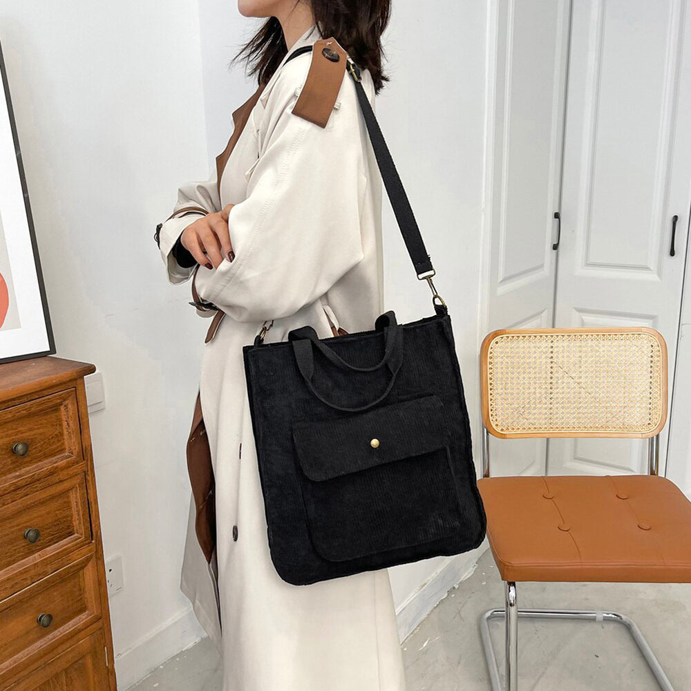 bags : Amber Corduroy Bag | Casual trendy tas waarin alle benodigdheden passen in van Pantino